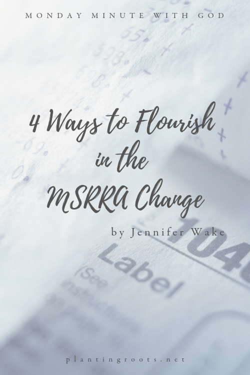 4 Ways to Flourish in the MSRRA Change