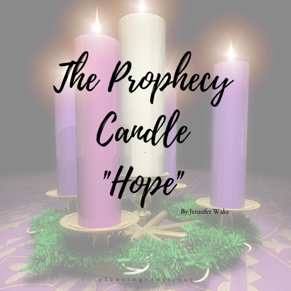 The Prophecy Candle, "Hope" • Planting Roots Strength to Thrive
