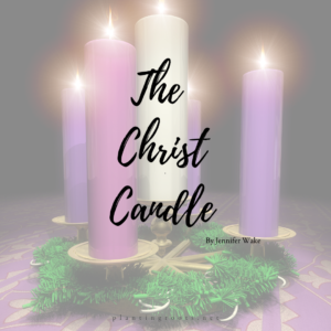 Advent wreath with candles 