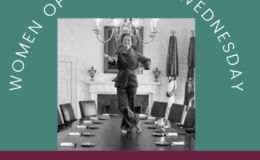 Betty Ford standing on a table as First Lady of the United States of America