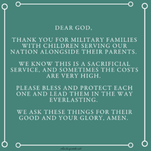 Prayer for Military Families